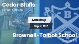 Matchup: Cedar Bluffs High vs. Brownell-Talbot School 2017
