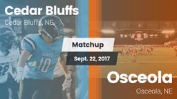 Matchup: Cedar Bluffs High vs. Osceola  2017