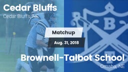 Matchup: Cedar Bluffs High vs. Brownell-Talbot School 2018