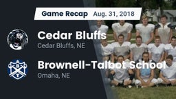 Recap: Cedar Bluffs  vs. Brownell-Talbot School 2018