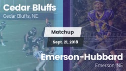 Matchup: Cedar Bluffs High vs. Emerson-Hubbard  2018