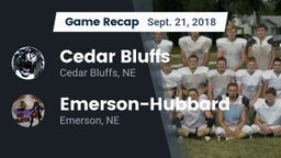 Recap: Cedar Bluffs  vs. Emerson-Hubbard  2018