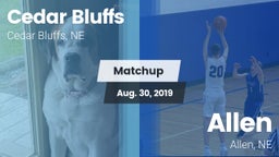 Matchup: Cedar Bluffs High vs. Allen  2019