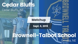 Matchup: Cedar Bluffs High vs. Brownell-Talbot School 2019