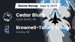 Recap: Cedar Bluffs  vs. Brownell-Talbot School 2019