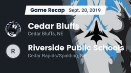 Recap: Cedar Bluffs  vs. Riverside Public Schools 2019