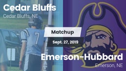 Matchup: Cedar Bluffs High vs. Emerson-Hubbard  2019