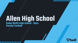 Cedar Bluffs football highlights Allen High School