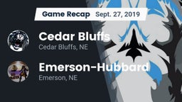 Recap: Cedar Bluffs  vs. Emerson-Hubbard  2019