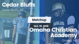Matchup: Cedar Bluffs High vs. Omaha Christian Academy  2019
