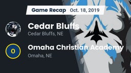 Recap: Cedar Bluffs  vs. Omaha Christian Academy  2019