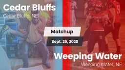 Matchup: Cedar Bluffs High vs. Weeping Water  2020