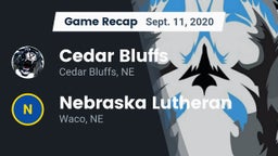 Recap: Cedar Bluffs  vs. Nebraska Lutheran  2020