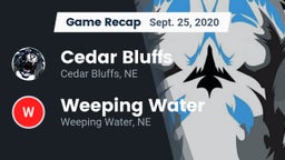 Recap: Cedar Bluffs  vs. Weeping Water  2020