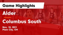 Alder  vs Columbus South  Game Highlights - Nov. 10, 2021