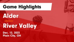 Alder  vs River Valley  Game Highlights - Dec. 12, 2023