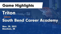 Triton  vs South Bend Career Academy Game Highlights - Nov. 28, 2023