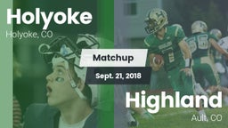Matchup: Holyoke  vs. Highland  2018