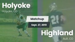 Matchup: Holyoke  vs. Highland  2019