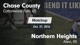Matchup: Chase County High vs. Northern Heights  2016