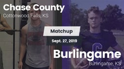Matchup: Chase County High vs. Burlingame 2019