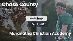 Matchup: Chase County High vs. Maranatha Christian Academy 2019