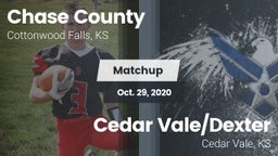 Matchup: Chase County High vs. Cedar Vale/Dexter  2020