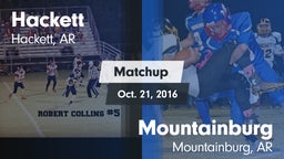 Matchup: Hackett  vs. Mountainburg  2016