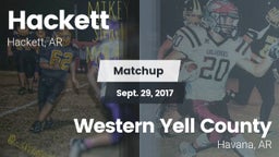 Matchup: Hackett  vs. Western Yell County  2017