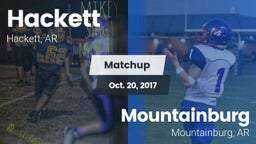 Matchup: Hackett  vs. Mountainburg  2017