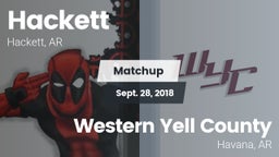 Matchup: Hackett  vs. Western Yell County  2018