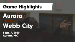 Aurora  vs Webb City  Game Highlights - Sept. 7, 2020