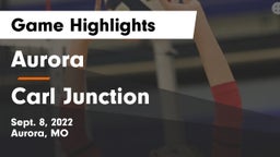 Aurora  vs Carl Junction  Game Highlights - Sept. 8, 2022