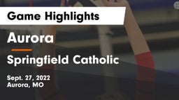 Aurora  vs Springfield Catholic  Game Highlights - Sept. 27, 2022