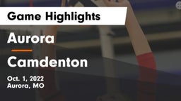 Aurora  vs Camdenton  Game Highlights - Oct. 1, 2022
