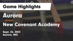Aurora  vs New Covenant Academy  Game Highlights - Sept. 26, 2022