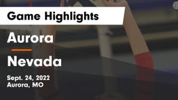 Aurora  vs Nevada  Game Highlights - Sept. 24, 2022