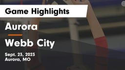 Aurora  vs Webb City  Game Highlights - Sept. 23, 2023