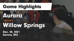 Aurora  vs Willow Springs  Game Highlights - Dec. 28, 2021