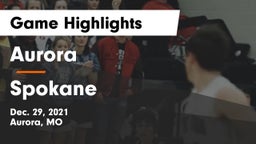 Aurora  vs Spokane  Game Highlights - Dec. 29, 2021