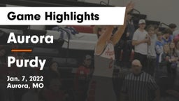 Aurora  vs Purdy  Game Highlights - Jan. 7, 2022