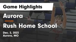 Aurora  vs Rush  Home School Game Highlights - Dec. 2, 2023
