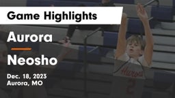 Aurora  vs Neosho  Game Highlights - Dec. 18, 2023