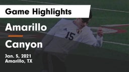 Amarillo  vs Canyon  Game Highlights - Jan. 5, 2021