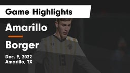 Amarillo  vs Borger  Game Highlights - Dec. 9, 2022