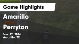 Amarillo  vs Perryton  Game Highlights - Jan. 12, 2024