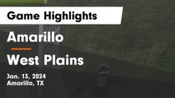 Amarillo  vs West Plains  Game Highlights - Jan. 13, 2024