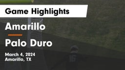 Amarillo  vs Palo Duro  Game Highlights - March 4, 2024