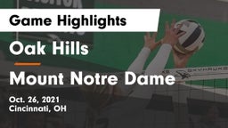 Oak Hills  vs Mount Notre Dame  Game Highlights - Oct. 26, 2021