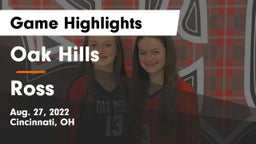 Oak Hills  vs Ross  Game Highlights - Aug. 27, 2022